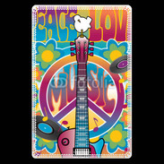 Etui carte bancaire Peace love music 3