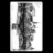 Etui carte bancaire Pont des arts à Paris en dessin