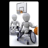 Etui carte bancaire Handisport Basketball