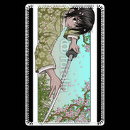 Etui carte bancaire Samouraï manga