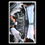 Etui carte bancaire Cockpit avion de ligne