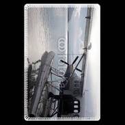 Etui carte bancaire Hydravion noir et blanc