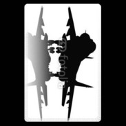 Etui carte bancaire Silhouette avion de chasse