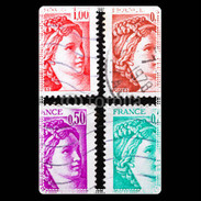 Etui carte bancaire Timbres Français