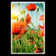 Etui carte bancaire Champs de coquelicots
