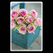 Etui carte bancaire Panier de roses