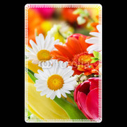 Etui carte bancaire Fleurs des champs multicouleurs