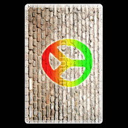 Etui carte bancaire Peace and love graffiti