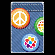 Etui carte bancaire Hippies jean's