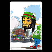 Etui carte bancaire Rasta caractère