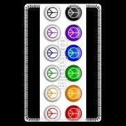 Etui carte bancaire Love and peace 5