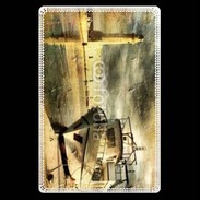 Etui carte bancaire Phare et bateau Vintage