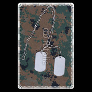 Etui carte bancaire plaque d'identité soldat américain