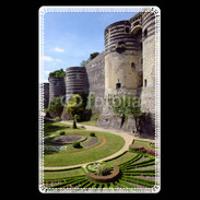 Etui carte bancaire Château fort et jardins d'Angers en France