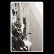 Etui carte bancaire Pêcheur noir et blanc