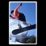 Etui carte bancaire Saut en Snowboard