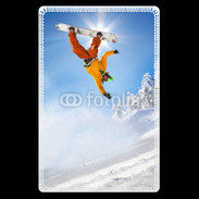 Etui carte bancaire Saut de snowboarder