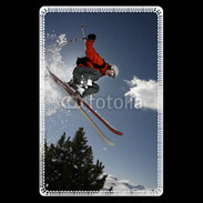 Etui carte bancaire Skieur free ride