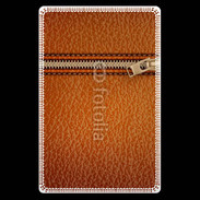Etui carte bancaire Effet cuir avec zippe