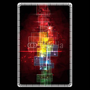 Etui carte bancaire Fond abstrait coloré