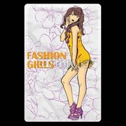 Etui carte bancaire Fashion girl manga