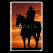 Etui carte bancaire Silhouette de cowboy