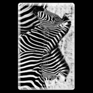Etui carte bancaire Zèbre en noir et blanc