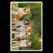 Etui carte bancaire Groupe de 5 chiens Border Collie