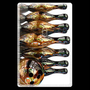 Etui carte bancaire Quille de bowling dorée