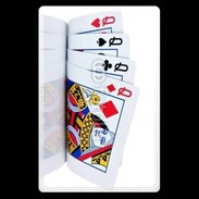 Etui carte bancaire Carré de dames au poker