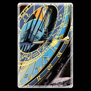 Etui carte bancaire Horloge médiévale