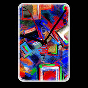 Grande pendule murale Peinture abstraite 2