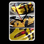 Grande pendule murale Voiture jaune 6