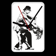 Grande pendule murale Dessin de Danseur en couple