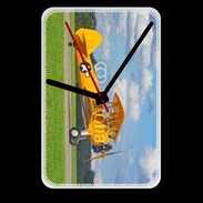 Grande pendule murale Avio Biplan jaune