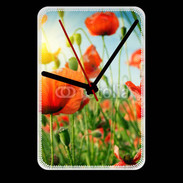 Grande pendule murale Champs de coquelicots