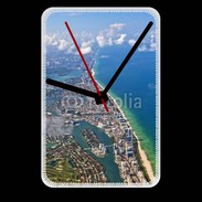 Grande pendule murale Vue aérienne de la cote de Miami