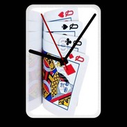Grande pendule murale Carré de dames au poker