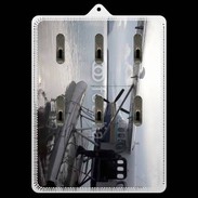 Porte clés Hydravion noir et blanc