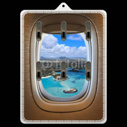 Porte clés Vue de l'intérieur d'un avion
