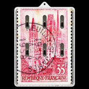 Porte clés Timbre 1957 Cathédrale de Rouen