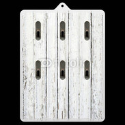 Porte clés Aspect bois blanc vieilli