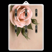 Porte clés Rose rétro 