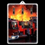 Porte clés Intervention des pompiers incendie