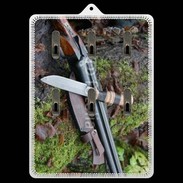 Porte clés Fusil de chasse et couteau 2