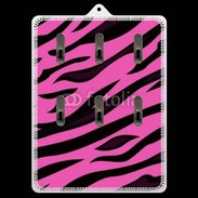 Porte clés Fashion zèbre rose