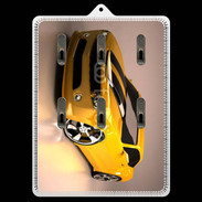 Porte clés Belle voiture jaune et noire