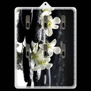 Porte clés Orchidée blanche Zen 11