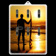 Porte clés Surfer couché de soleil