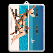 Porte clés Sur la plage ensoleillée 1